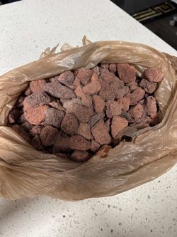 New! Lava Rocks 10LBS! Fire pit 1-2” Red