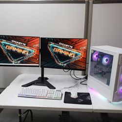 Gamdias M6 Gaming Computer MEGA-SETUP Dual 1080p Monitors Windows 11