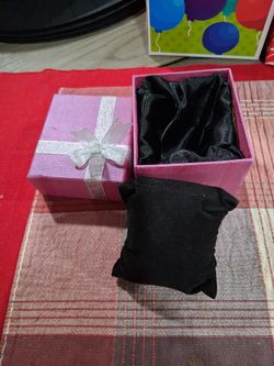 Purple With Ribbon Gift Box