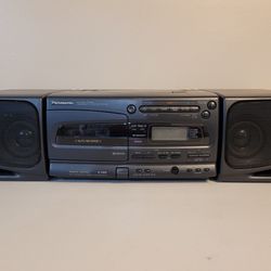Vintage Panasonic Rx-E300 Portable Stereo Component CD System w/ Cassett Player