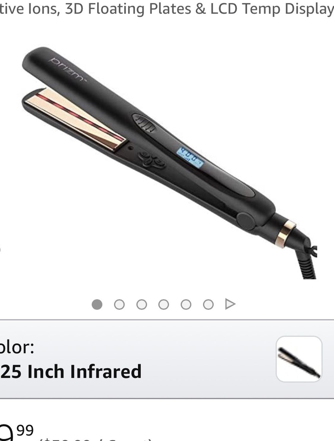 NEW! 2 In 1 Straightener and Curling Iron, Professional 1 Styling Flat Iron, Nano Ceramic Tourmaline 3D Floating Plates Hair Straightener, Digital LCD