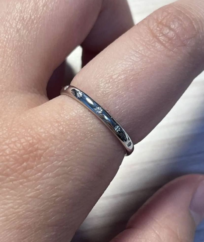 Diamond Eternity Band 925 Sz 6 & 7