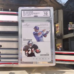 Bo Jackson Leaf SP Release ELE-01 Dual Baseball/Football CCG 10
