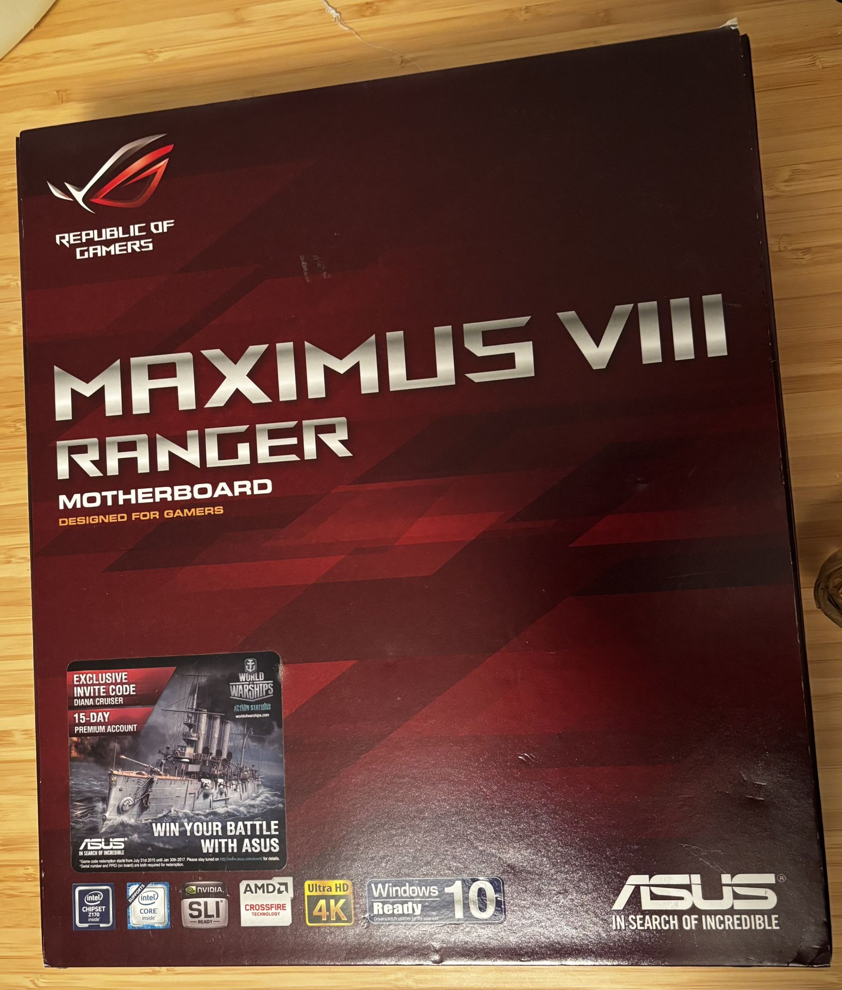 ASUS Maximus VIII with Intel i7-6700K (SEE DESCRIPTION)