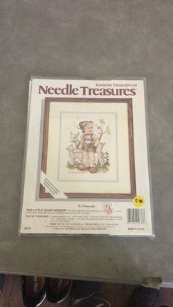 The little goat herder needlepoint kit