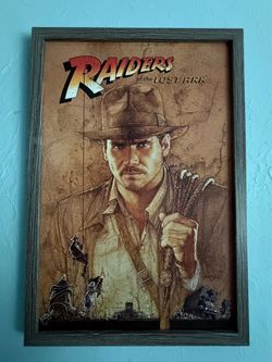Indiana Jones Raiders of the Lost Ark Picture w/ frame