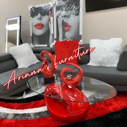 New Grey Sectional (black,white)