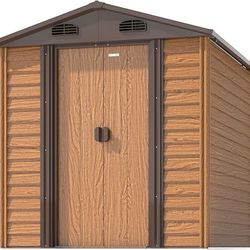 Patiowell 6 x 4 FT Outdoor Metal Storage Shed