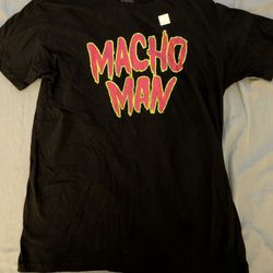 WWE Macho Man Randy Savage WWF size large wrestling shirt new retro