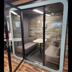 (2) FRAMERY-Q 4-PERSON MEETING BOOTHS AVAILABLE NOW FOR SALE !