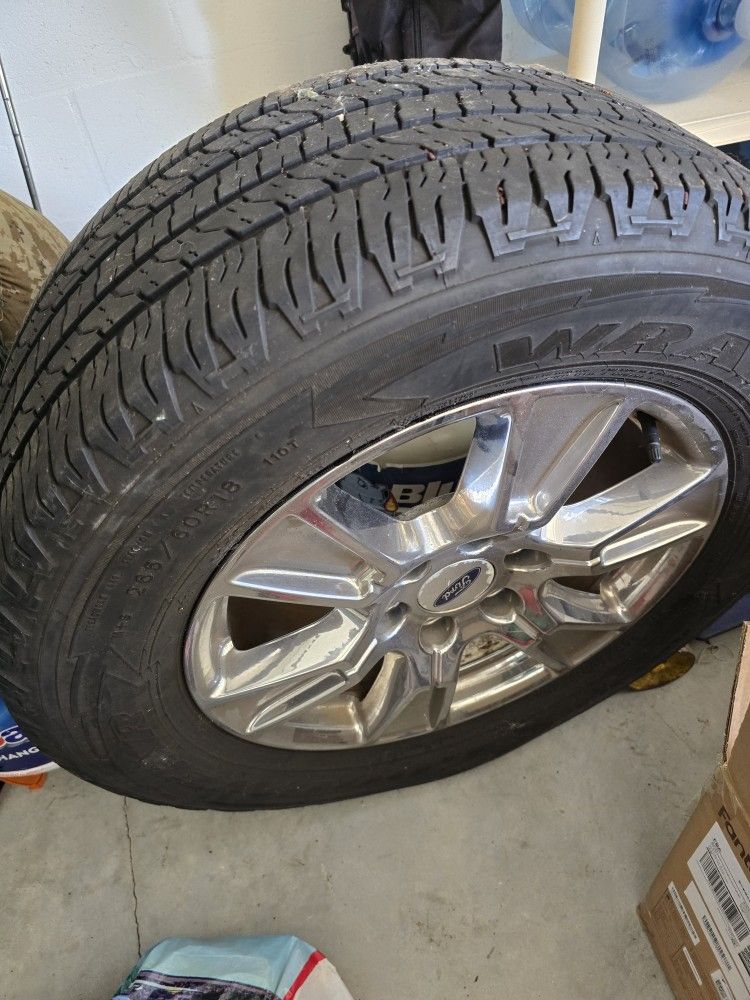 F150 OEM (1) Tire and Rim. Like New Condition