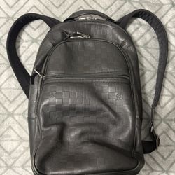 Black leather Damier Infini Louis Vuitton 