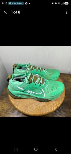 Nike ZoomX Zegama Men's Trail Running Shoes Bright Green, Size 9.5, see 3 pics