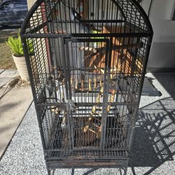 Birdcage With All The Accessories