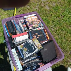Dvd's, some. Cd's, and a few games