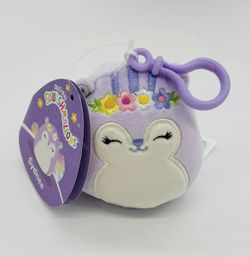 Squishmallow Easter Clip Sydnee the Squirrel 3.5 Inch Soft Plush New