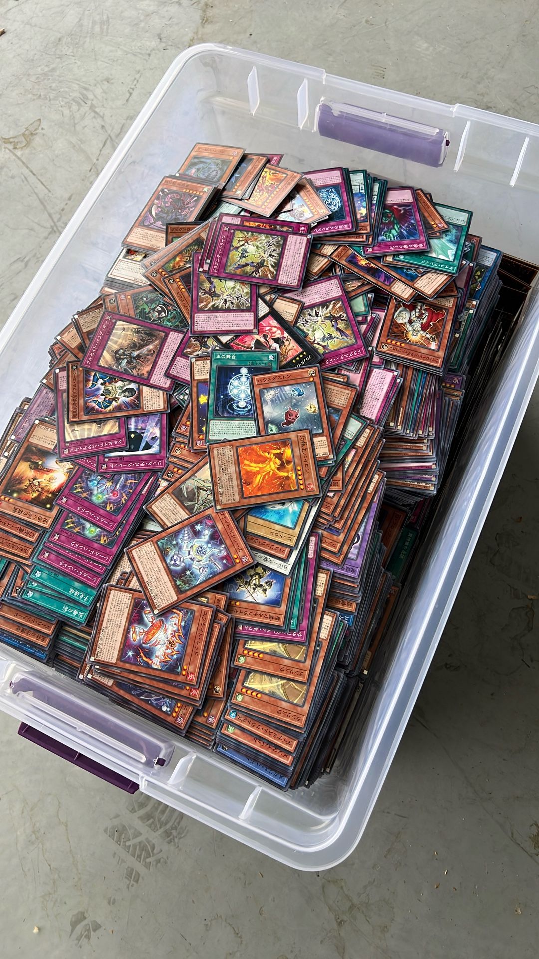 Box Bin Of Japanese Yu-gi-oh Cards Thousands
