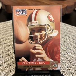 1991 Pro Set - Award Winner #3 Joe Montana 1990 NFL Player Of The Year