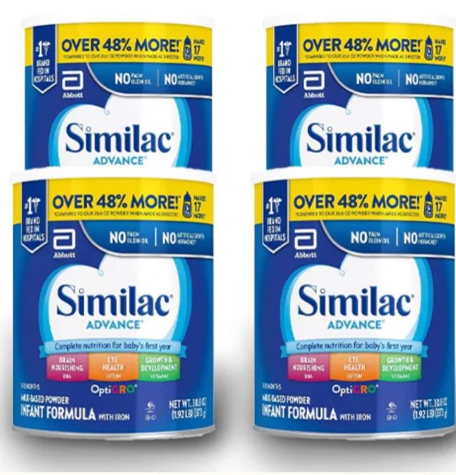 Four Cans Of Similiac Cans Unopened