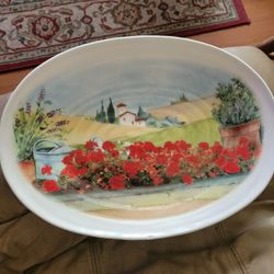 Ceramic Cuore 17.5 Inch Platter,(Beautiful)