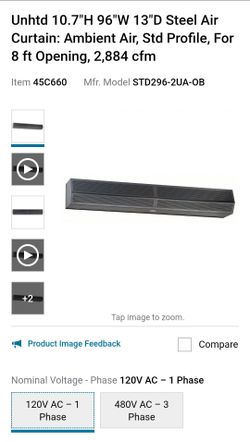 MARS Air Curtain/Fly Fan 8FT Opening