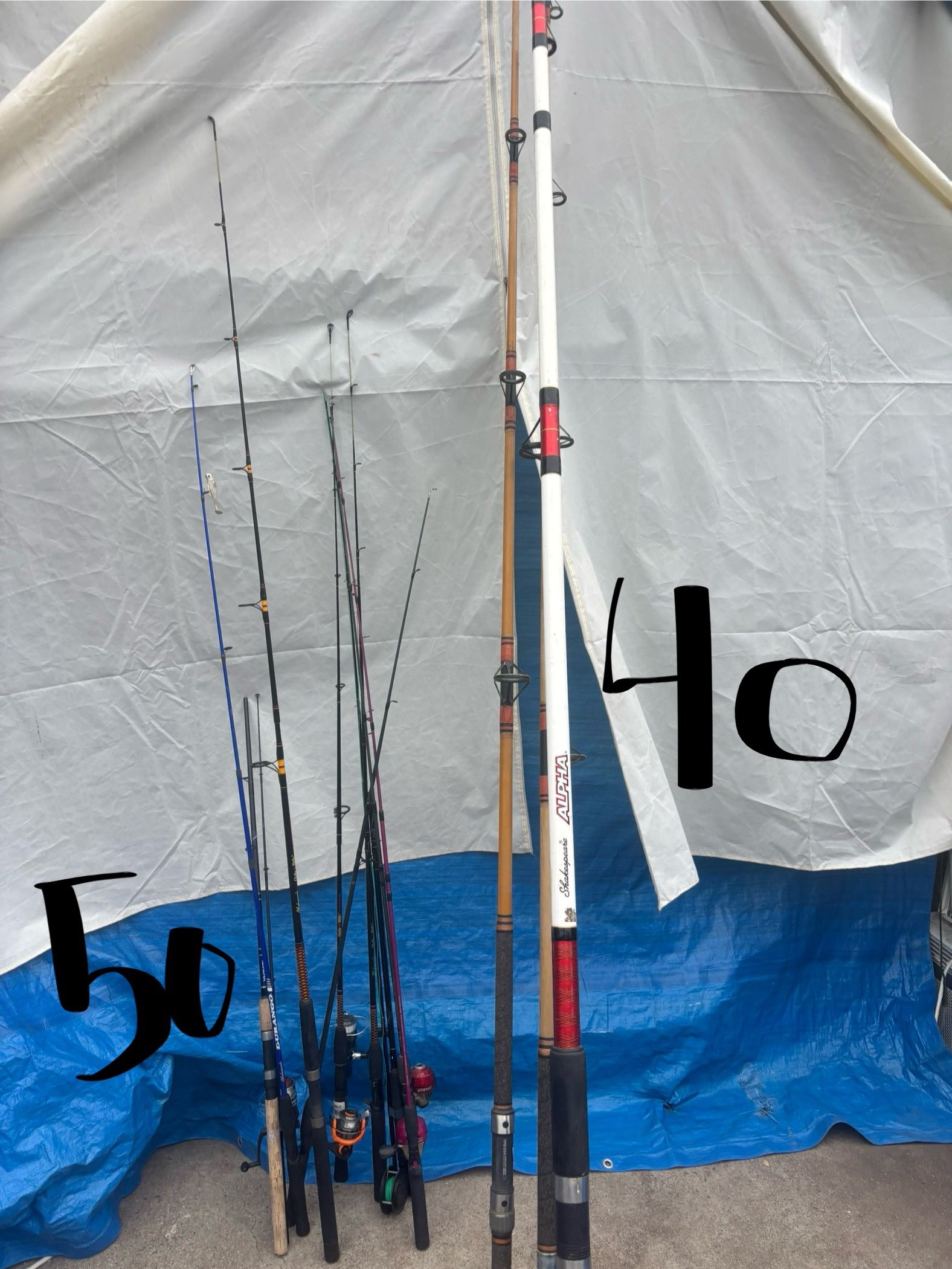 Fishing poles