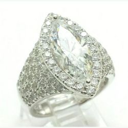 Size 8.25 QVC Epiphany Diamonique Ring