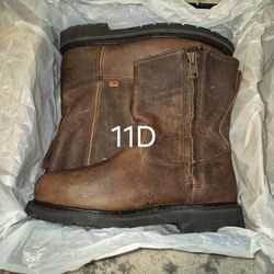 THOROGOOD NANO ROUND STEEL TOE ZIP-UP BOOTS 