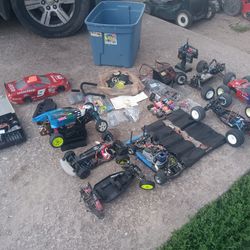 7 RC Cars Total Comes With One Remote Extra Brushless Motors And Motors And Cars Sold All Together