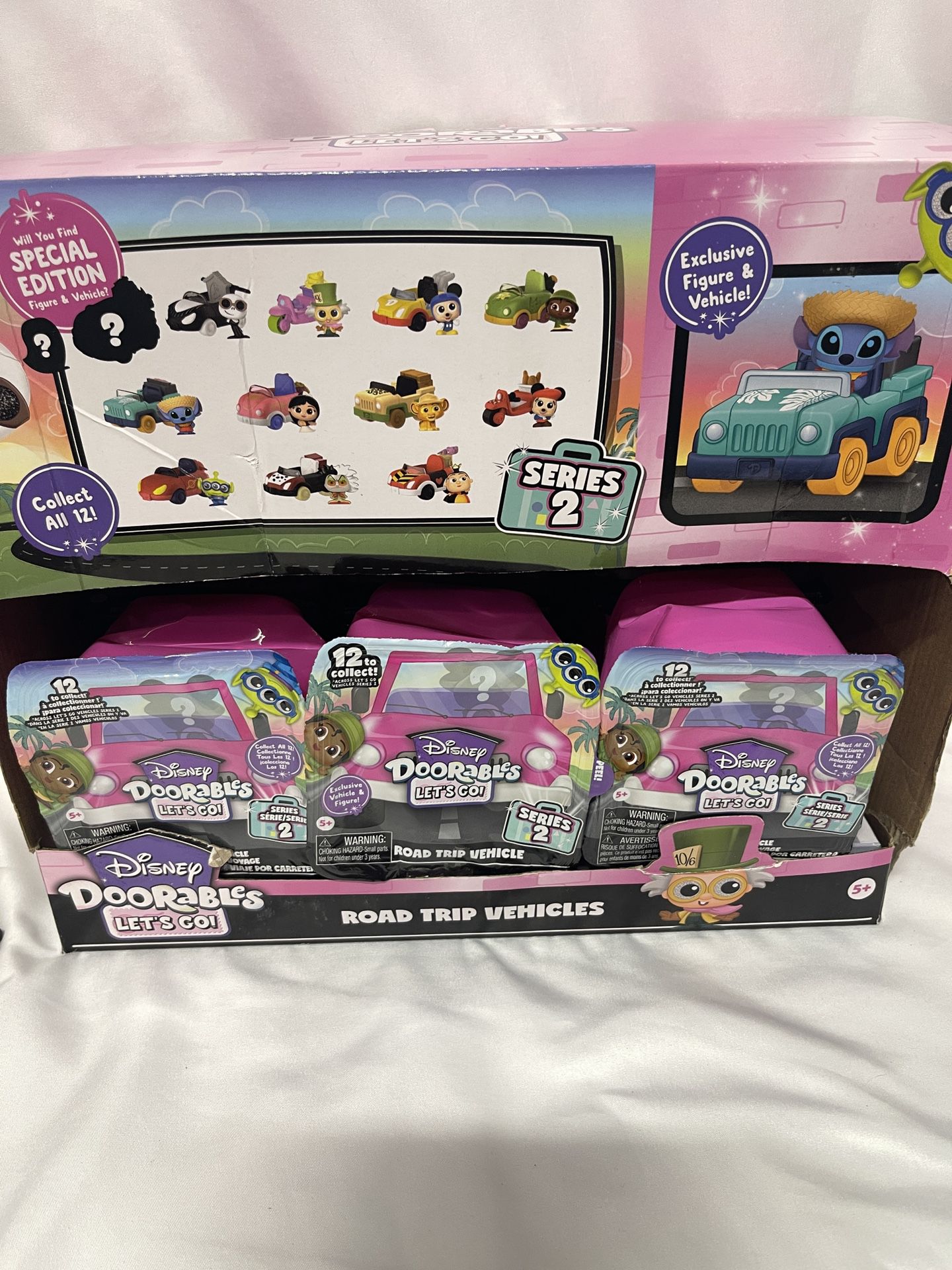 Disney Doorables Let's Go! Road Trip Series 2 Lot of 6 Jack Stitch Simba & More