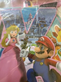 Super Mario and princess party decorations