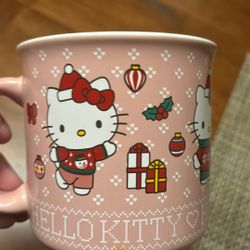 Hello Kitty Xmas Mug Pink