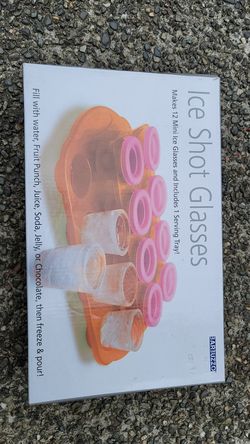 Ice shot glasses, set of 12.