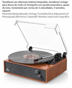 Tocadiscos con Altavoces