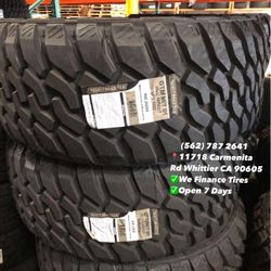 33x12.50r22 LT Gritmaster M/T Mud Tires Set of Tires Installed and Balanced Set de Llantas Nuevas Instaladas y Balanceadas