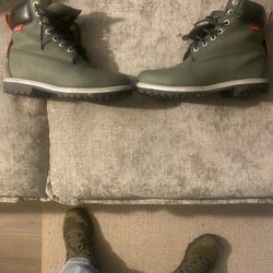 Rare Timberland Helocor Green Size 10