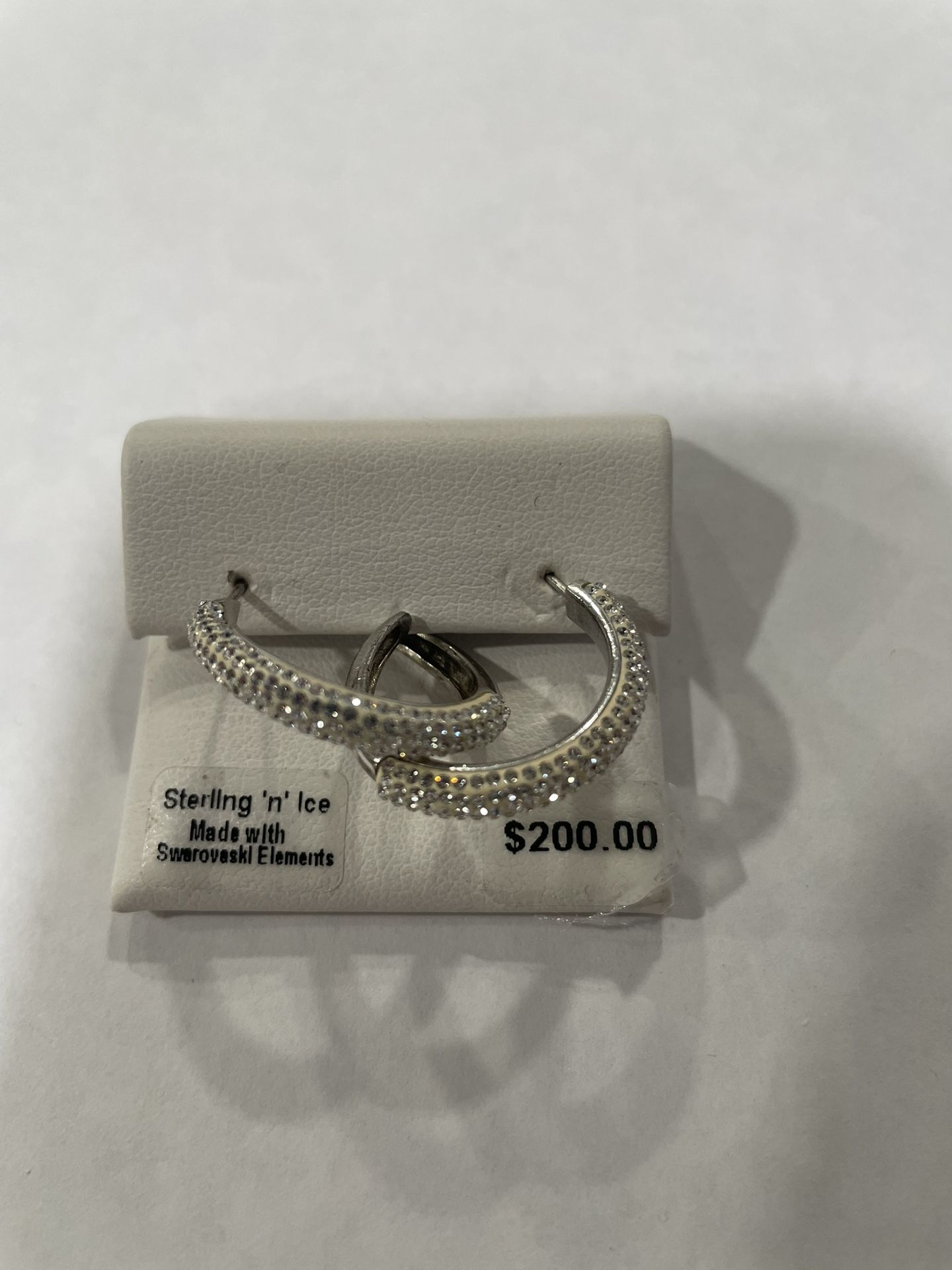 New - Sterling N Ice Earrings