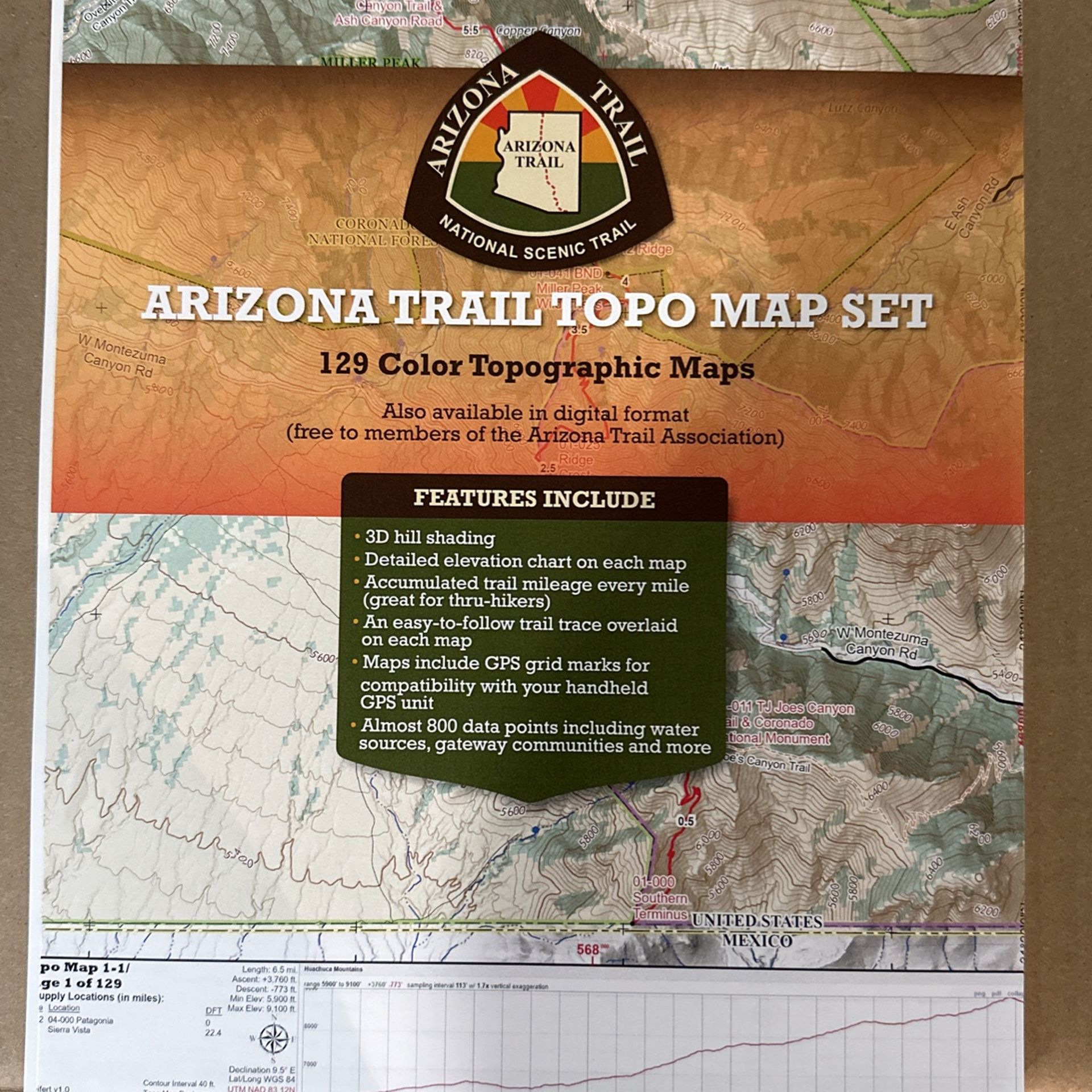 Arizona Trail Topo Mapbook 2021 Edition