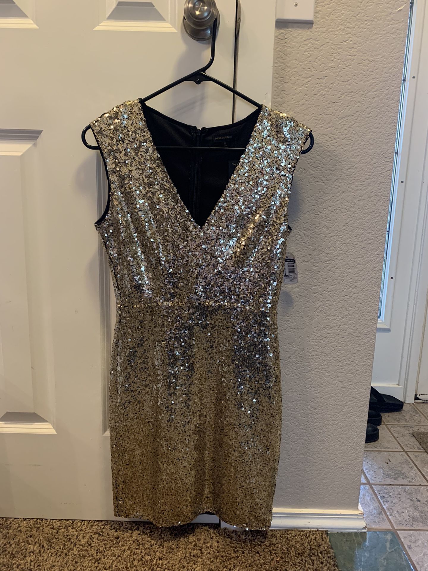Gold Sequin Dress