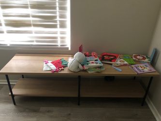 Wood and Metal TV Stand / Bench