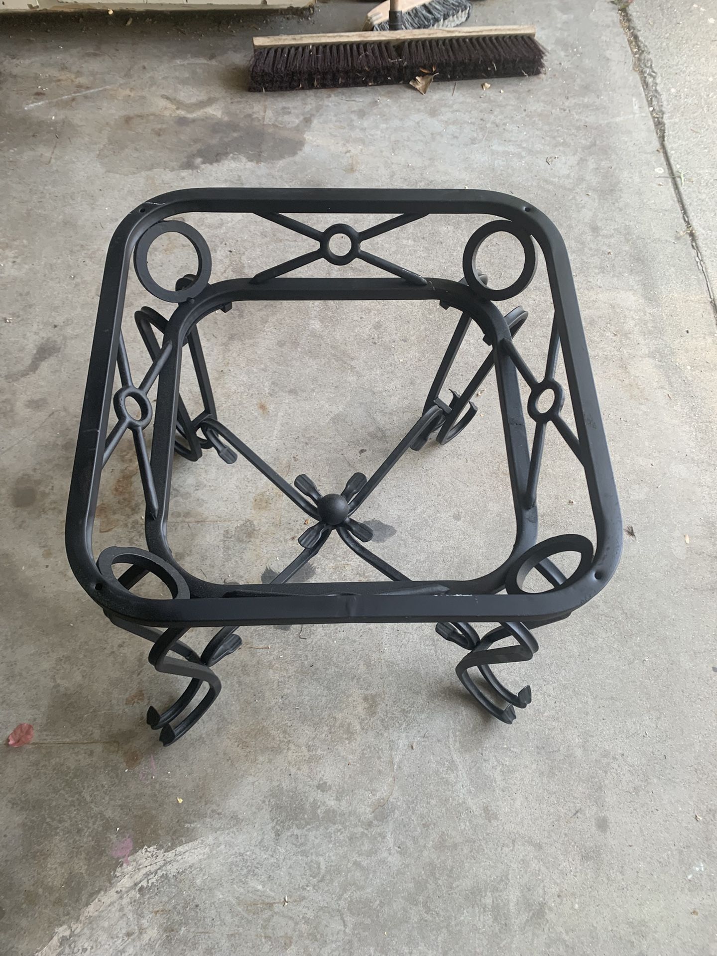 Black Iron End Table