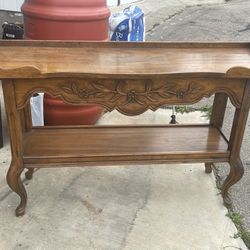 Antique Carved Side Table