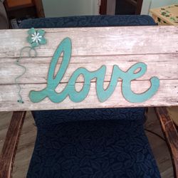 Hobby Lobby "Love" Hanging Picture Home Decor