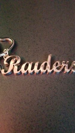 Las vegas raider keychain
