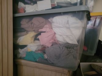 Lot Of 40 Used Assorted Women's Crew Neck And V-Neck T-Shirts