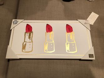 Canvas Picture-lipstick  (must Pick Up)