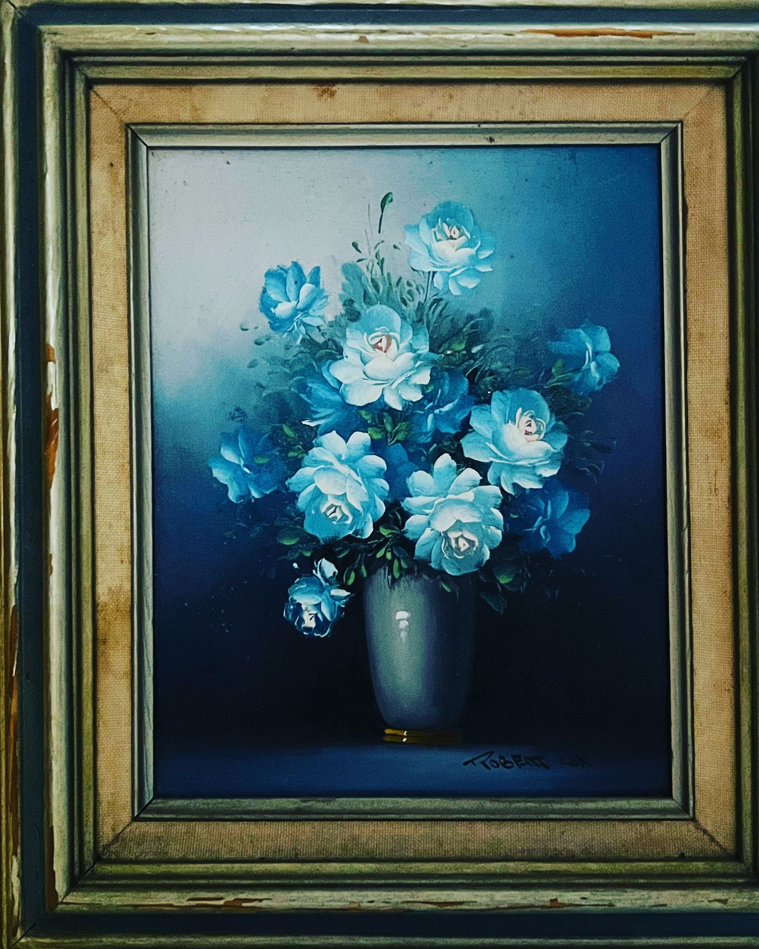 Pintura Floral . Del Pintor Robert Lox .