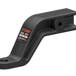 CURT 45431 Industrial Duty Forged Trailer Hitch Ball Mount, Fits 3-Inch Receiver, 21,000 Lbs, 1-1/4-Inch Hole, 6-Inch Drop, 4-Inch Rise