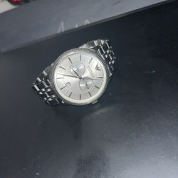 Emporio Armani Silver Link Watch Men
