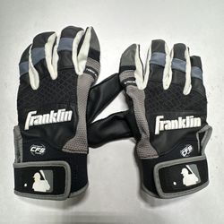 Franklin Sports X-Vent Pro Batting Glove Black/Gray /White Youth Small